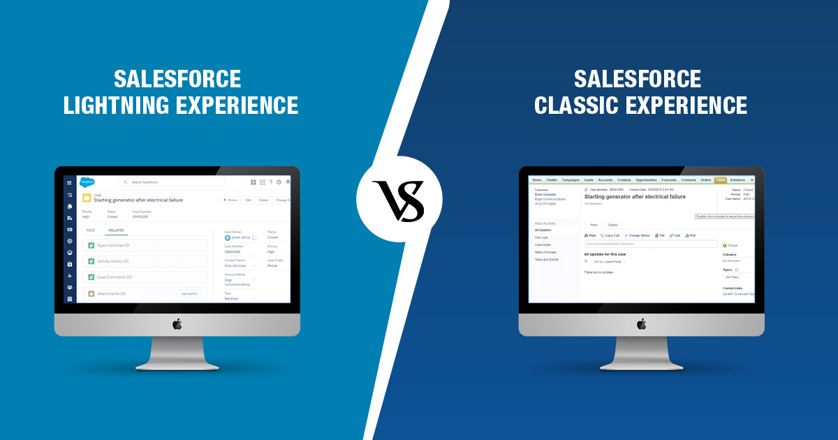 Lightning Experience vs. Salesforce Classic