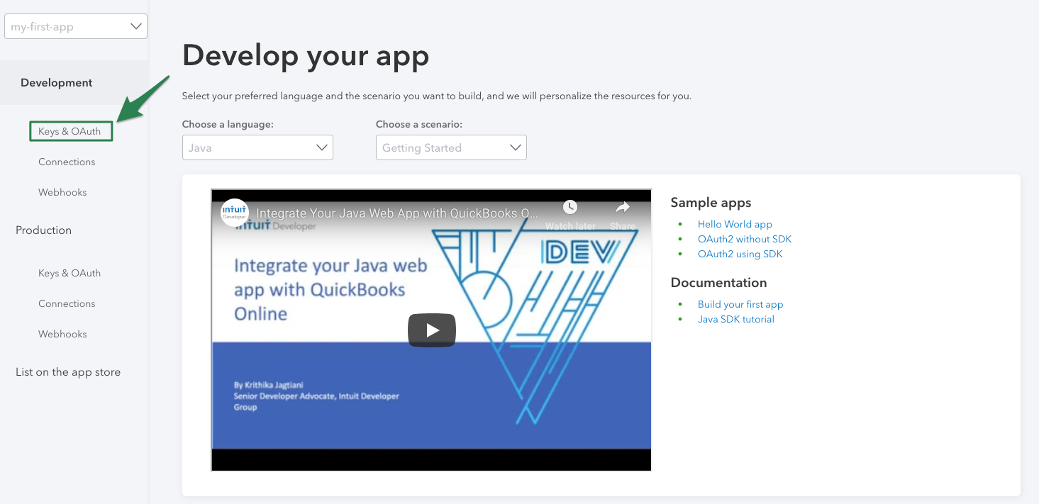 Develop your app