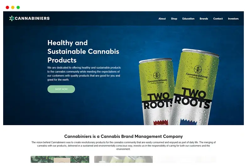 Cannabis Beer Platform | Beverage Manufacturer | Hero